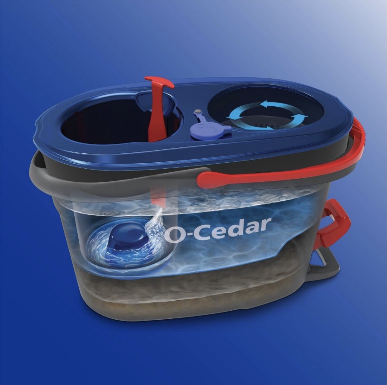 O-Cedar EasyWring RinseClean Microfiber Spin Mop & Bucket Floor Cleaning System