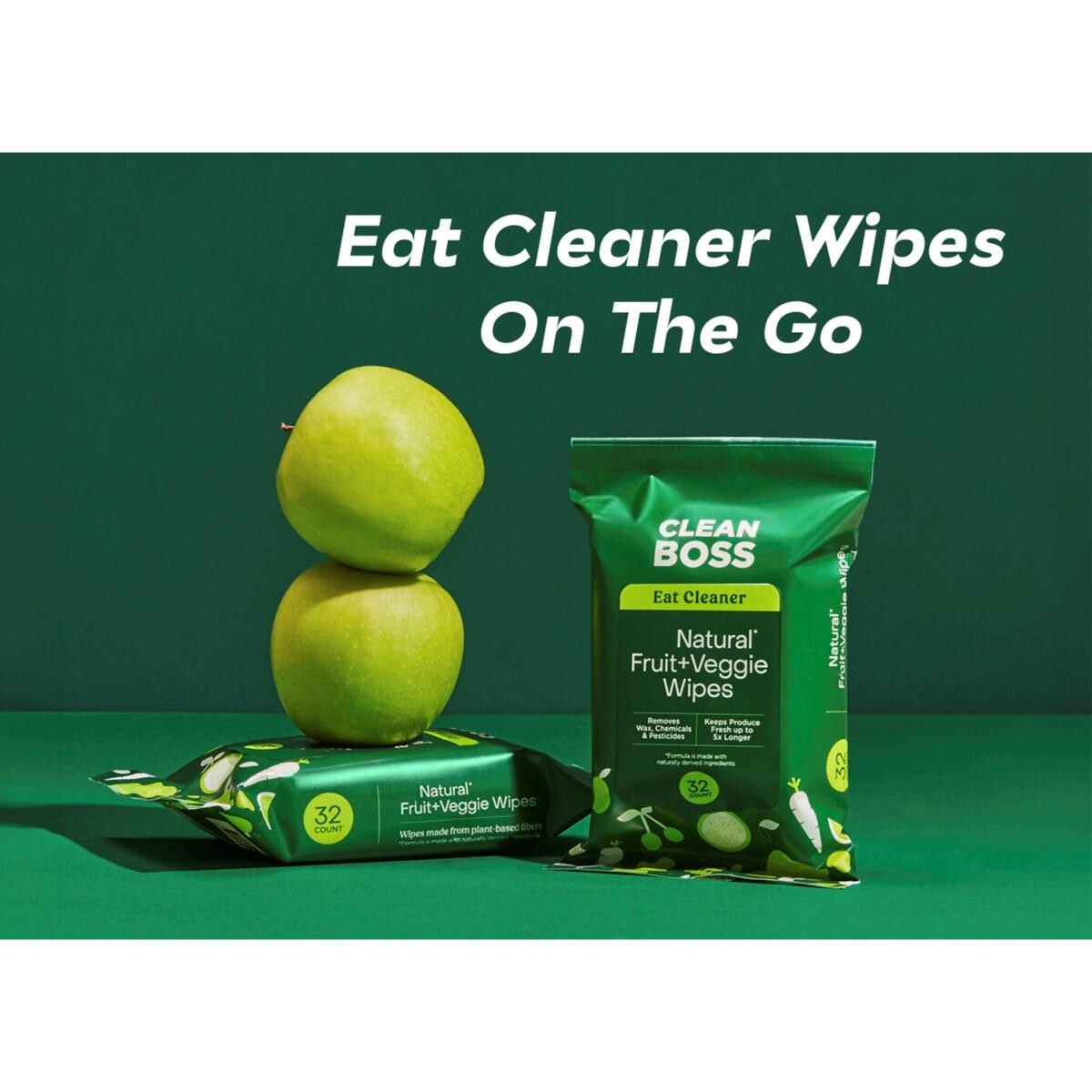 JOY Eat Cleaner Fruit & Veggie Produce Cleaner To-Go Wipes 2-Pack