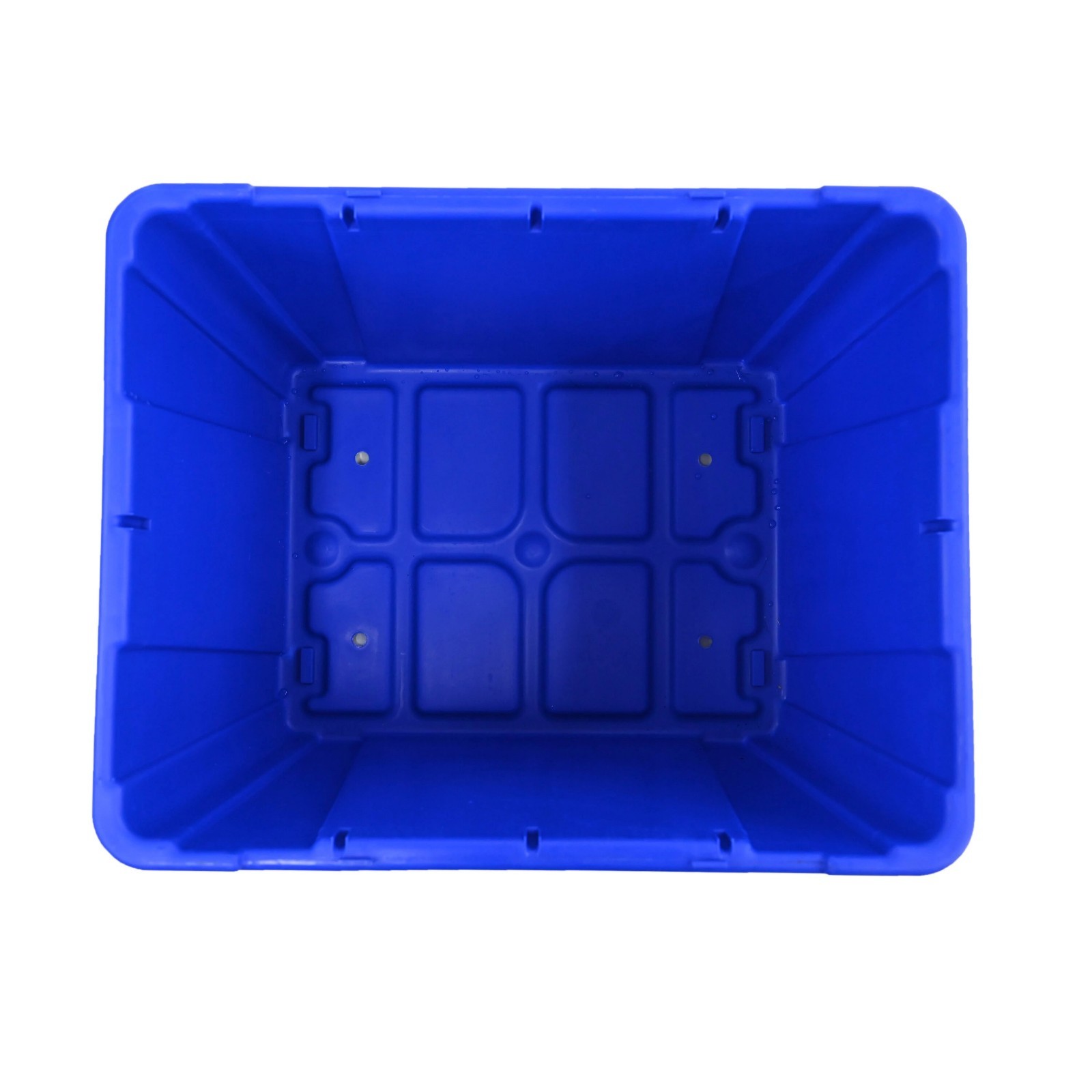 Project Source 14-Gallon Blue Indoor or outdoor Recycling Bin