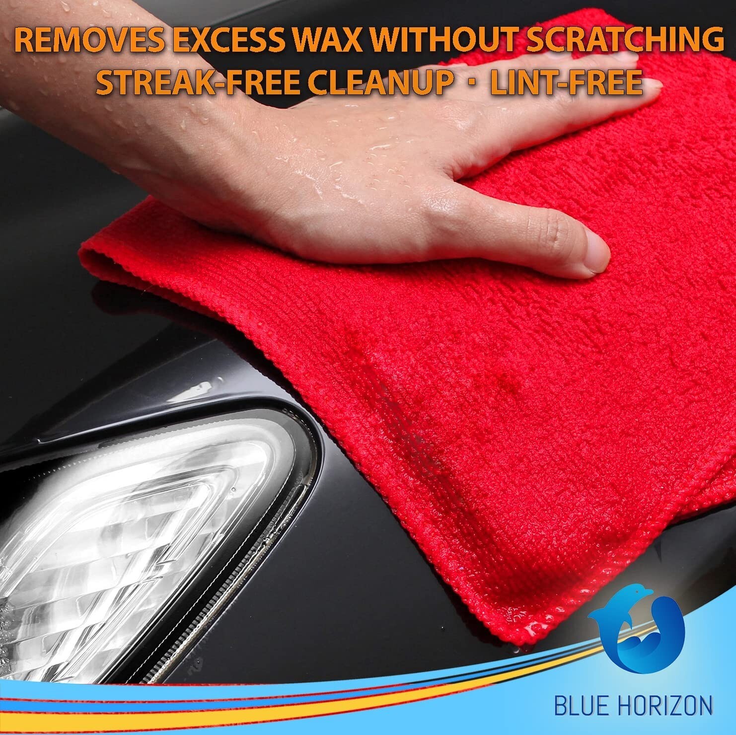 Microfiber Cleaning Cloth Set Of 24 Towel Rag Car Polishing Detailing No-Scratch
