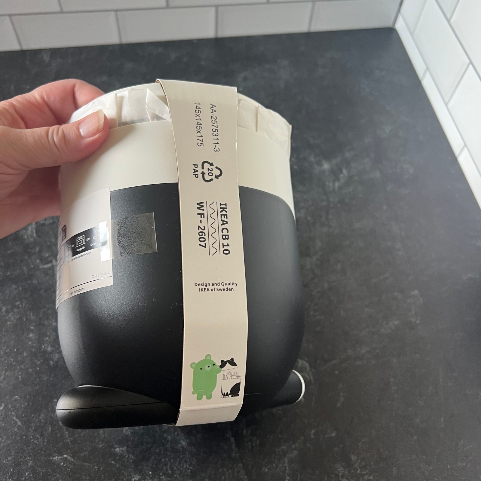 Black and White Tuxedo Cat Storage Container – IKEA GREJSIMOJS NEW