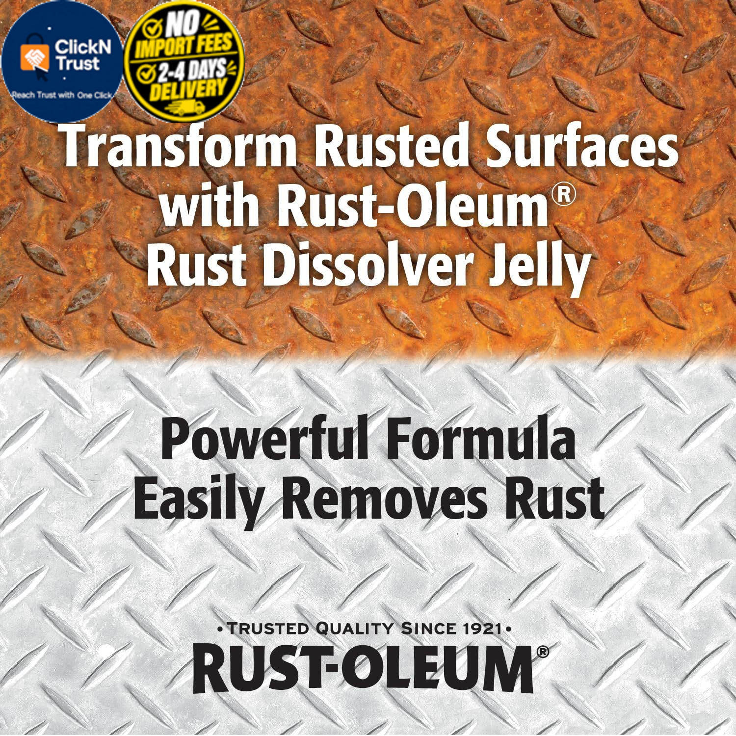 Rust-Oleum Rust Dissolver Jelly | Heavy-Duty 8 Fl Oz (Pack of 1), No Color