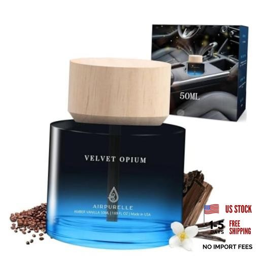 Car Air Freshener 50ML (1.7 FL OZ) Car Air Amber Vanilla – Wooden Cup Holder