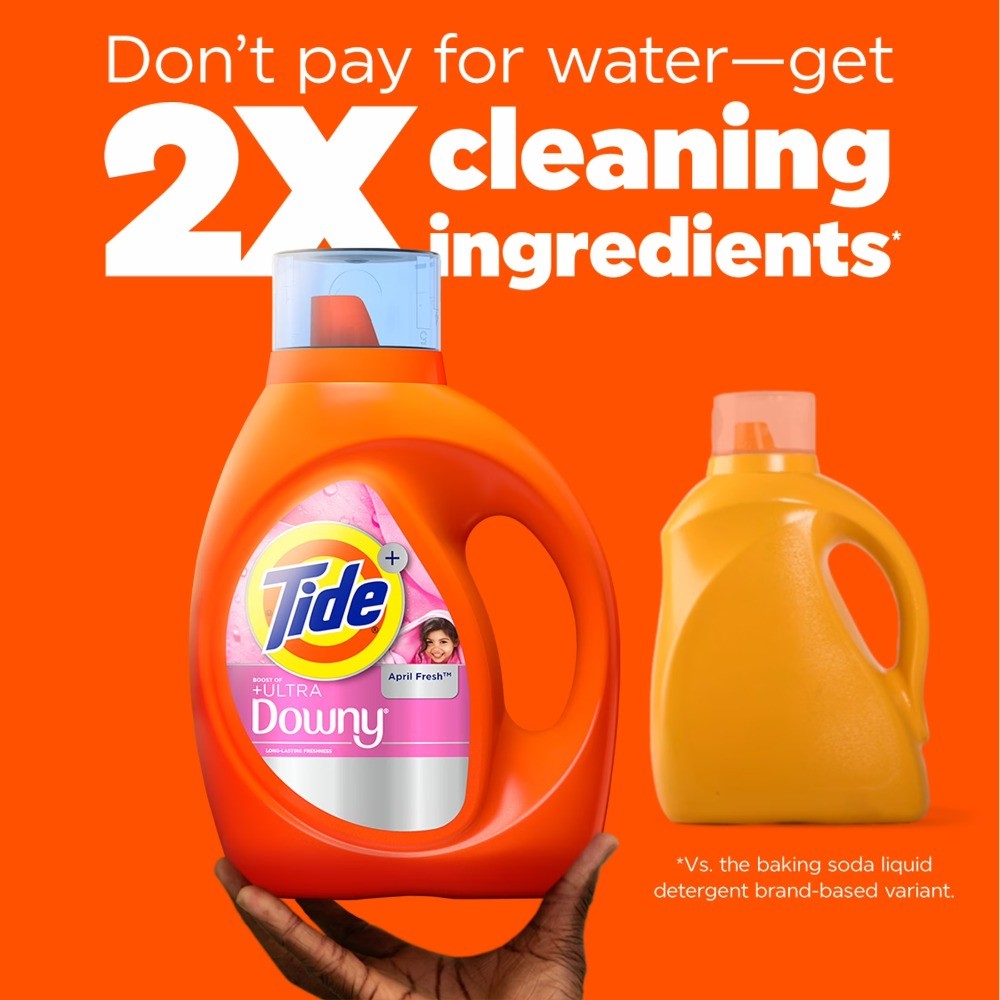Laundry Detergent Liquid Plus a Boost of Ultra Downy, 27 fl oz, 19 Loads