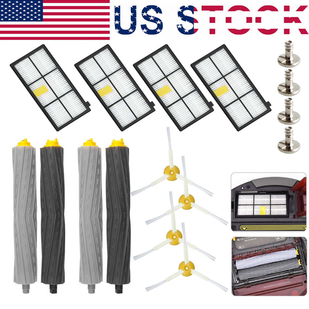 1/16 Replacement Brush Parts For iRobot Roomba 800 880 860 870 871 980 990 960