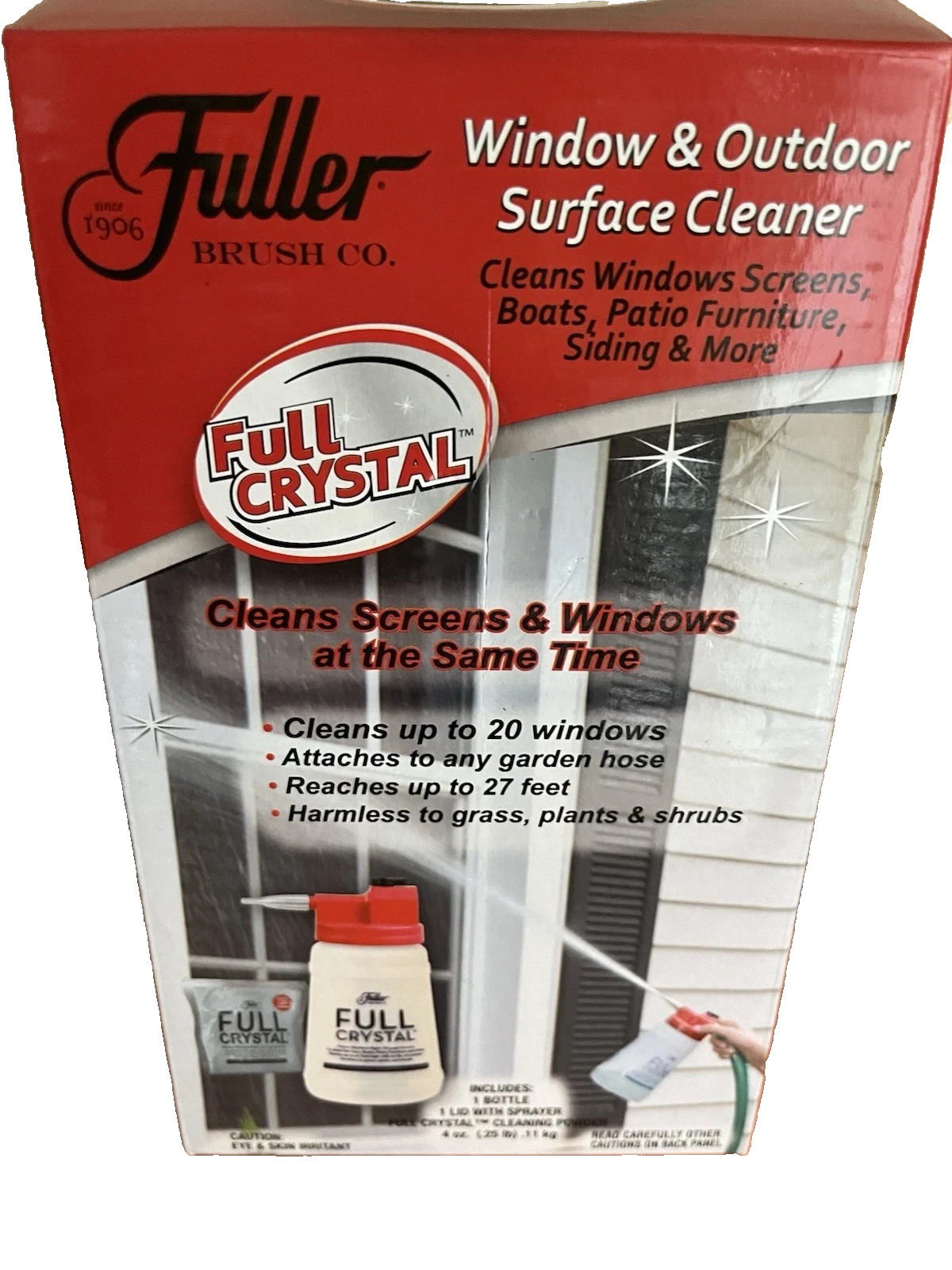 Fuller Brush FBFC-6 Full Crystal Window & Outdoor Surface Cleaner Bottle only
