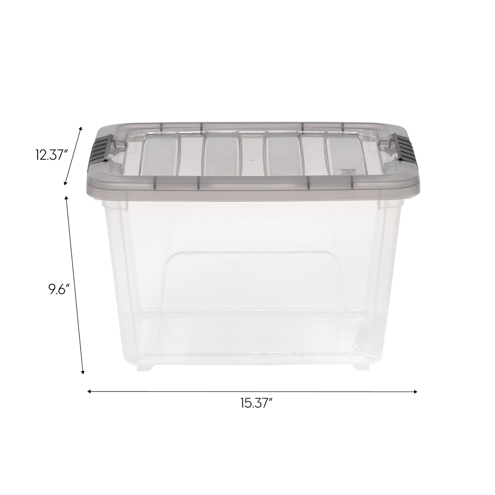19 Qt. Plastic Storage Bin with Lid, Stackable Storage Containers, Tote