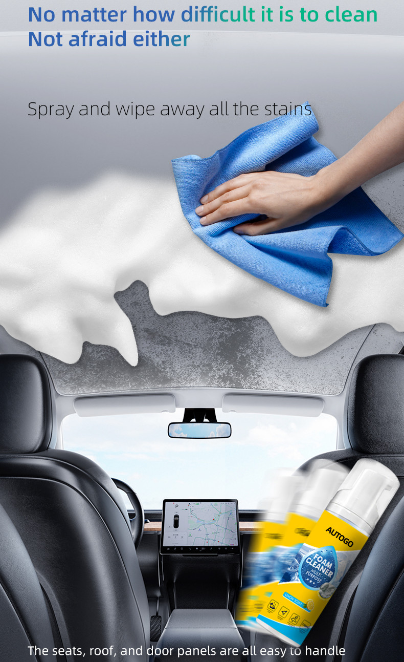 4-in-1 Multi-Enzyme Foam Cleaner, Deep Cleaning Spray for Car Kitchen Bathroom