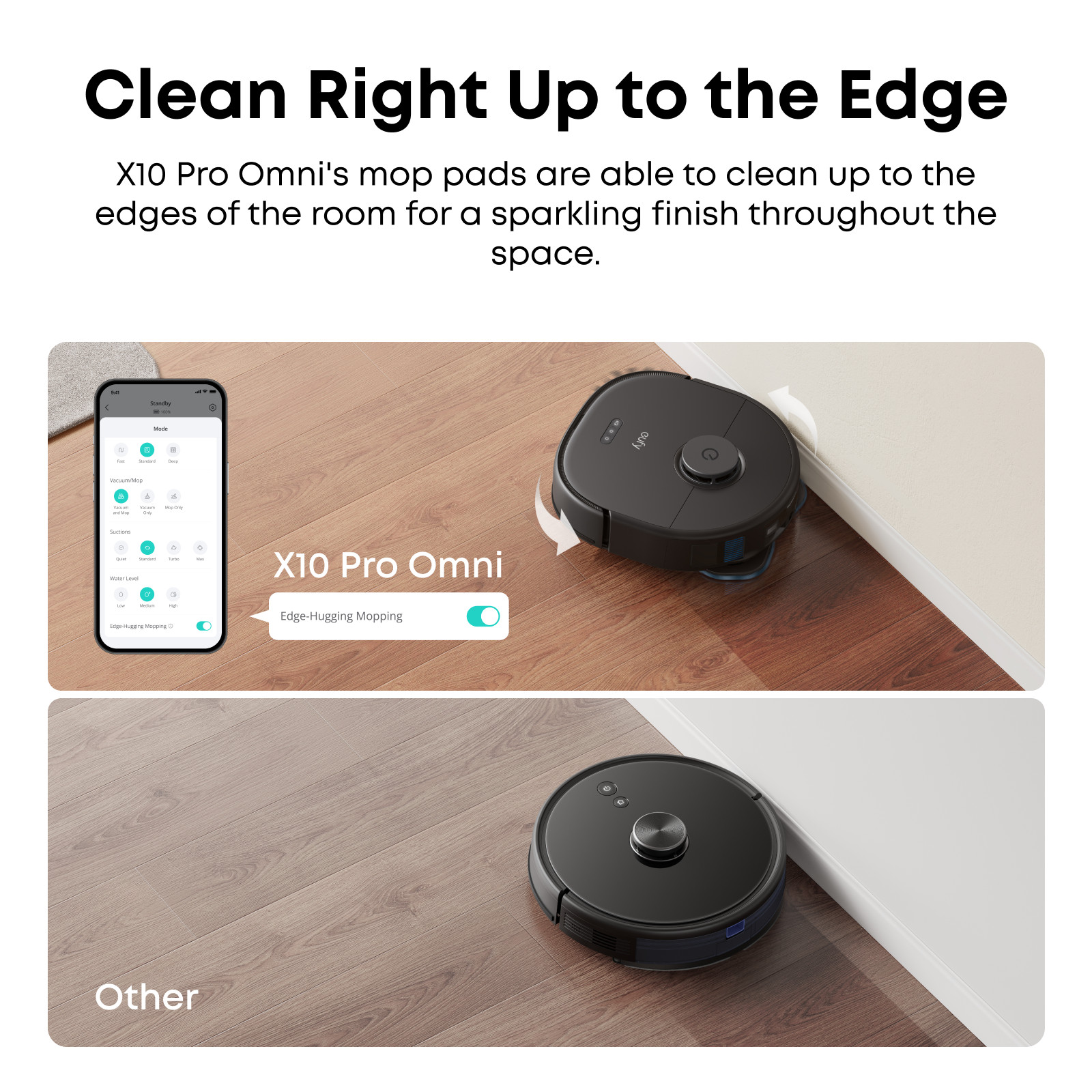eufy X10 Pro Omni Robot Vacuum Dual Mops Wash&Dry 8000Pa Self Emptying|Refurbish