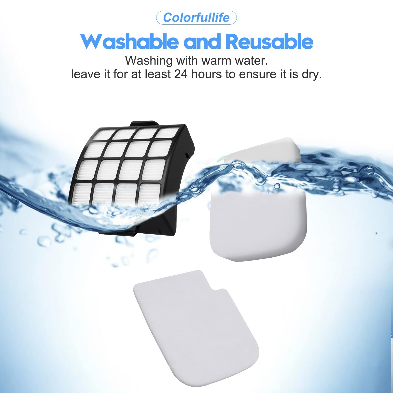 Colorfullife AZ3002 Filters for Shark Shark AZ3002 AZ3000 AZ3000W for Stratos