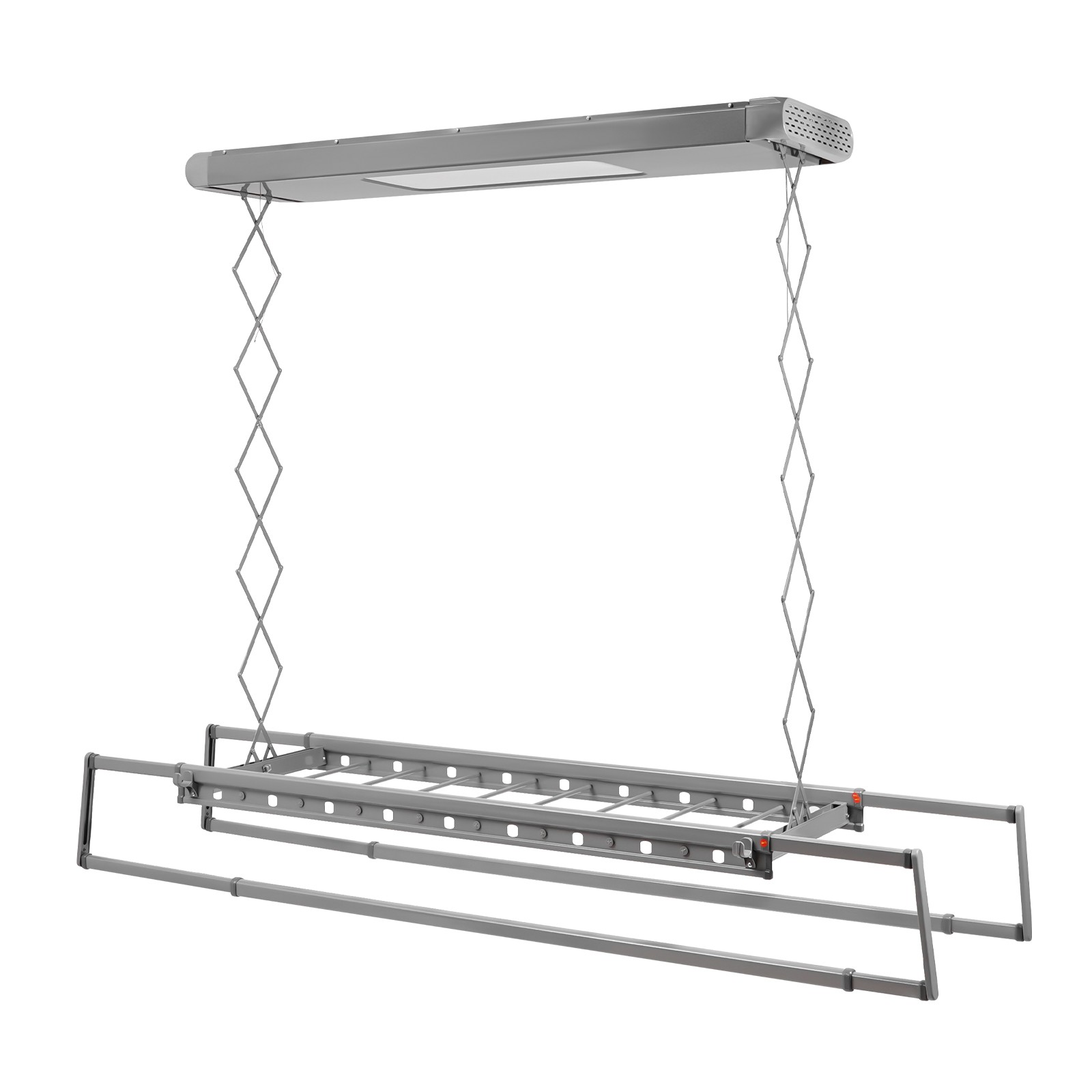 Electric Retractable Airing Rack W/ Remote Control & Light Clothes Drying Rack