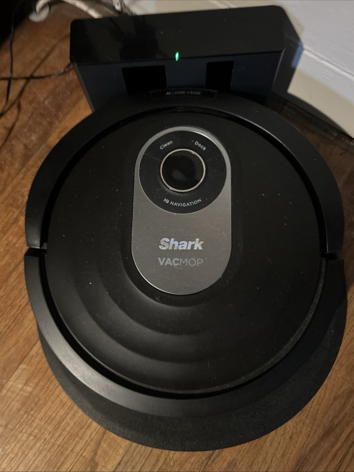 Shark AI VACMOP Black Robotic Vacuum and Mop with Self-Cleaning Brushroll, AI…