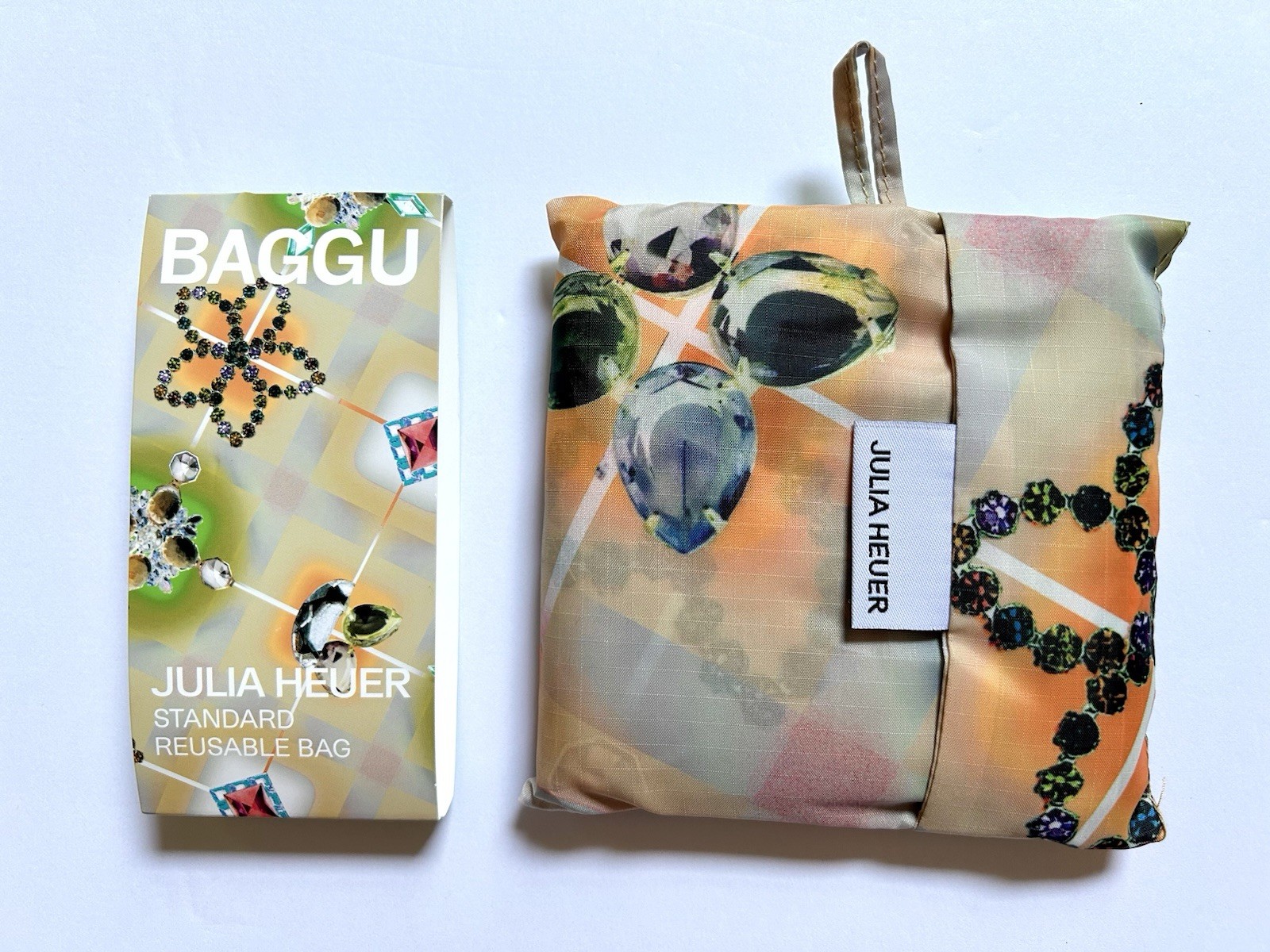 NEW! Baggu x Julia Heuer STANDARD BAG in “Raisa” Recycled Nylon SOLD OUT + RARE!
