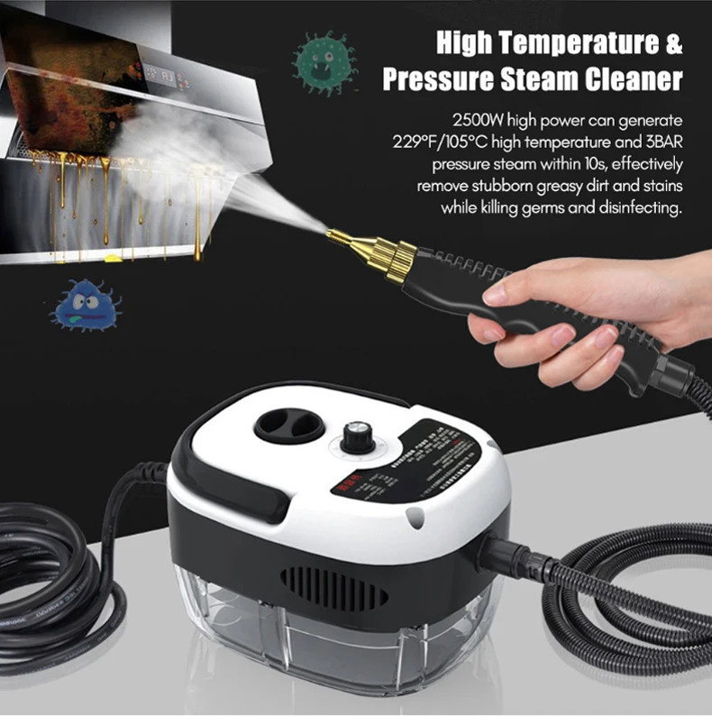 Handheld High Temp Steam Cleaner High Pressure Household Cleaning Machine 2500W