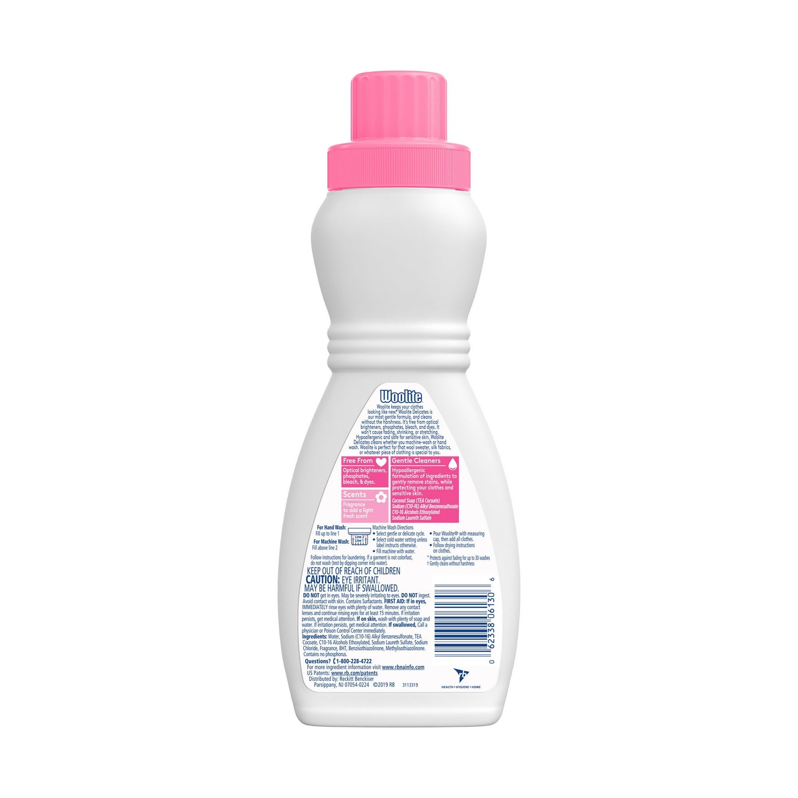 (2 pack) Woolite Delicates Hypoallergenic Liquid Laundry Detergent, 16 fl oz, 8