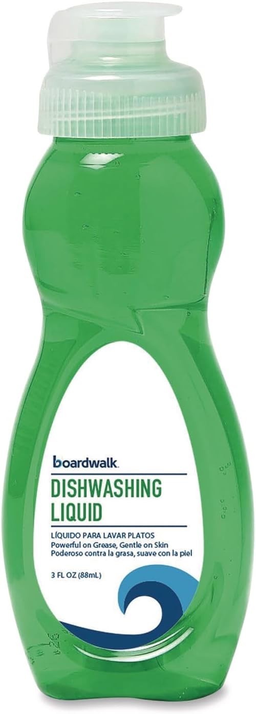 Boardwalk Dishwashing Liquid 72 Bulk Pack 3oz Travel Soap Fresh Scent Lot Airbnb