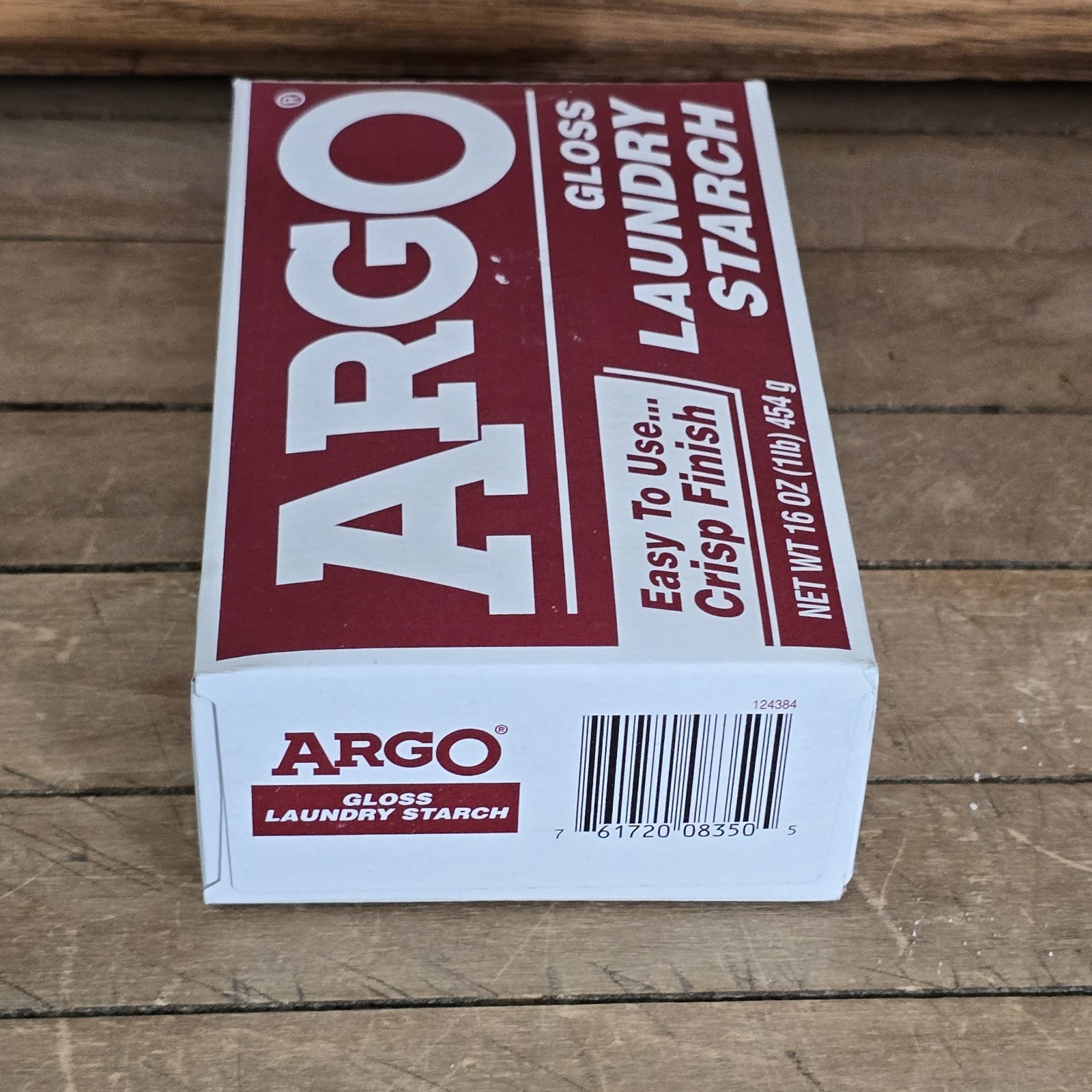 ARGO Gloss Laundry Starch Red Removes Greasy Spots 16oz Exp. 02/2022