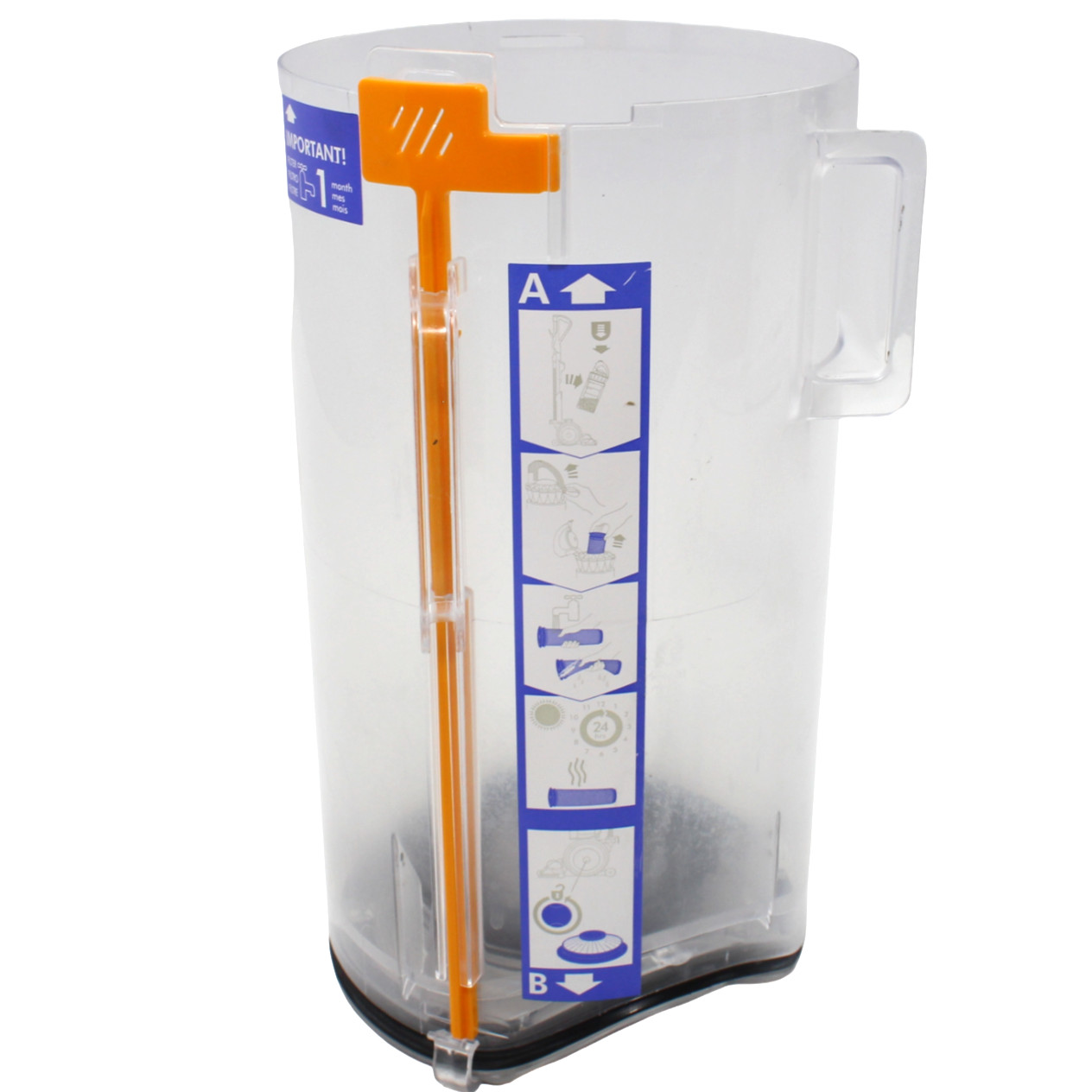 Dyson DC40 UP16 UP19 CANISTER DUST BIN DIRT CUP ONLY OEM Part # 923585-01 Yellow