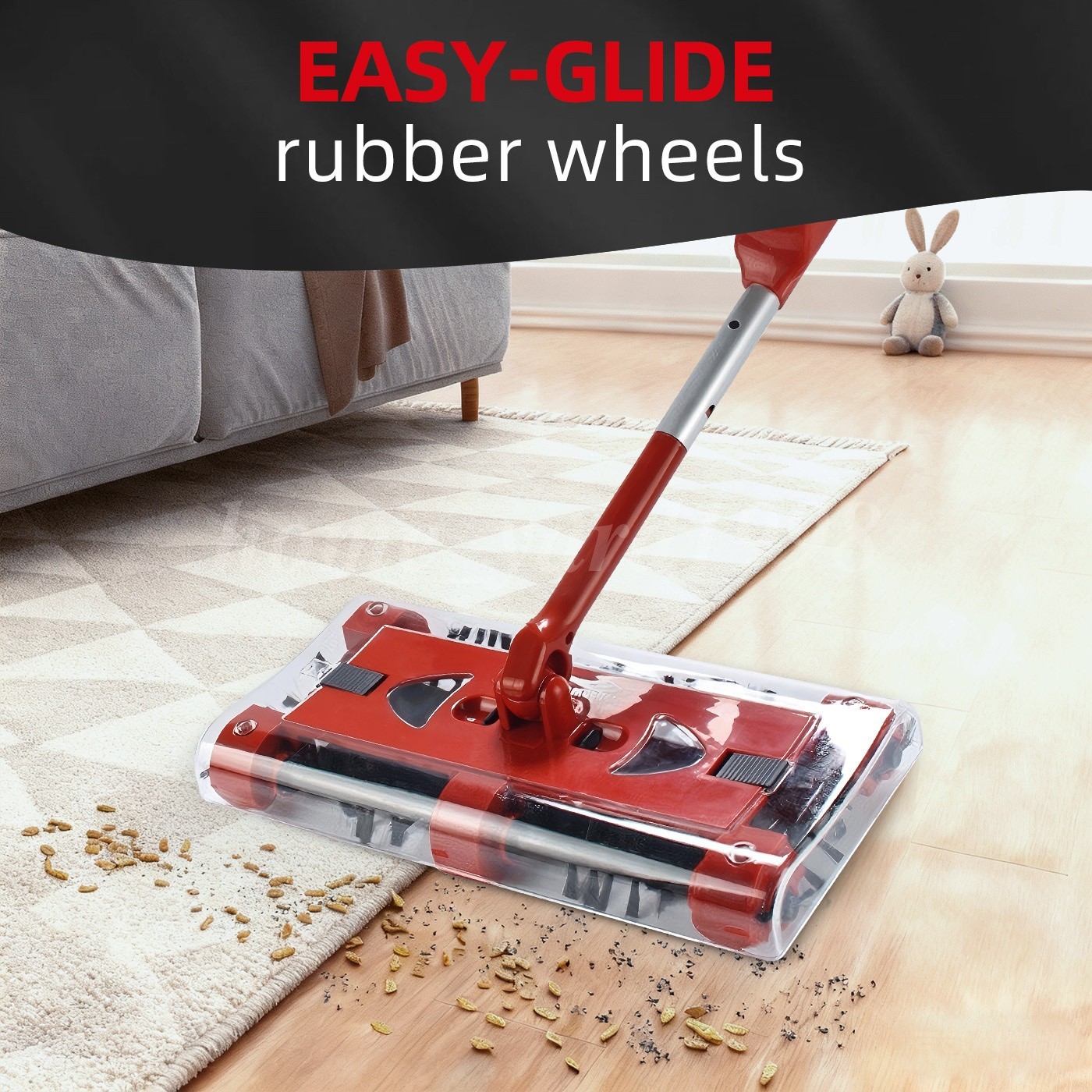 45″rechargeable floor and carpet sweeper Vacuum Cleaner Cordless floor sweeper