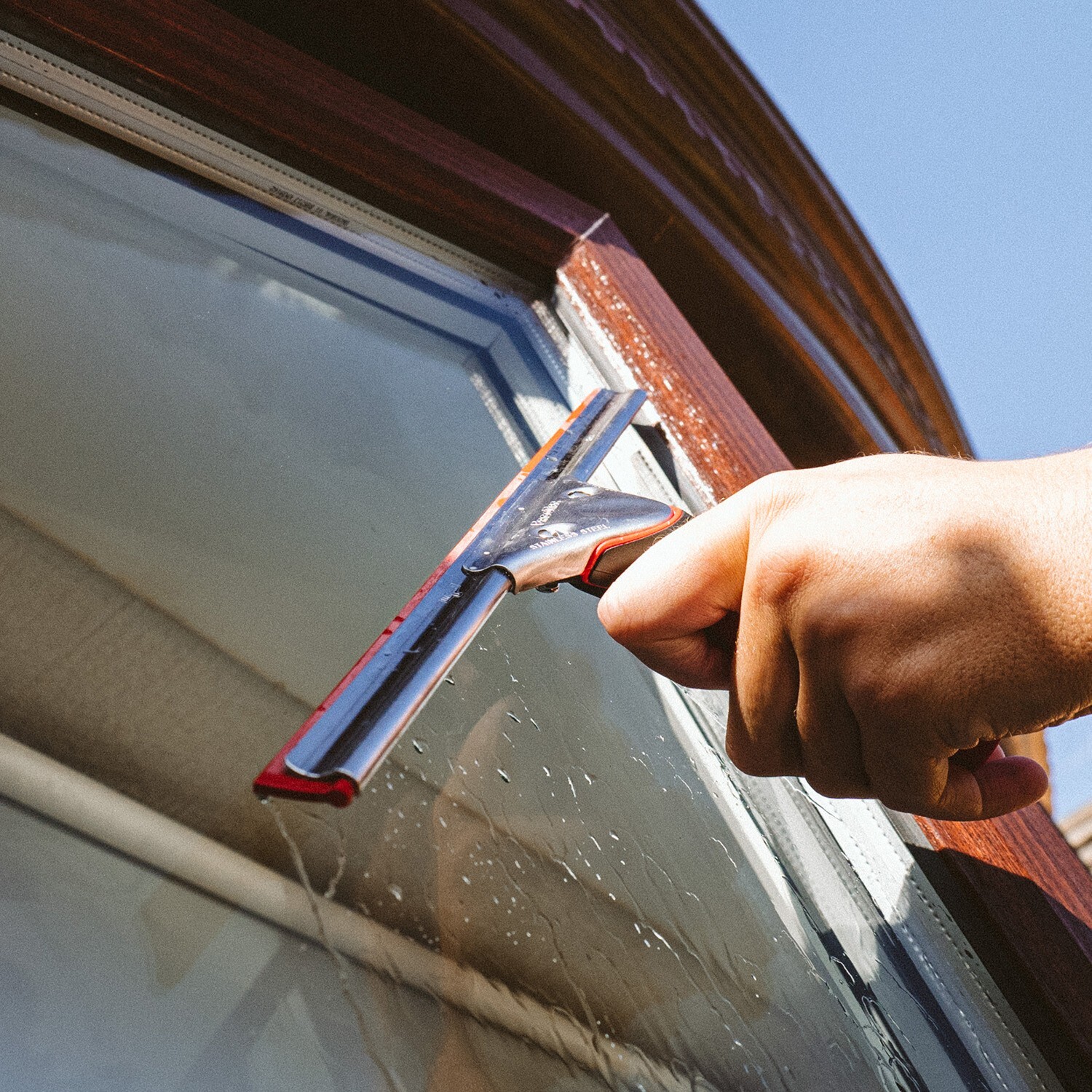 FaceLift® RazrBLADE RED Squeegee Rubber Window Cleaning Traditional
