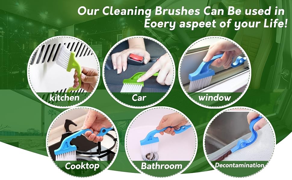 Crevice Gap Cleaning Brush Tool, 6PCS Hand-held Groove Gap Cleaning Tools | 2 in