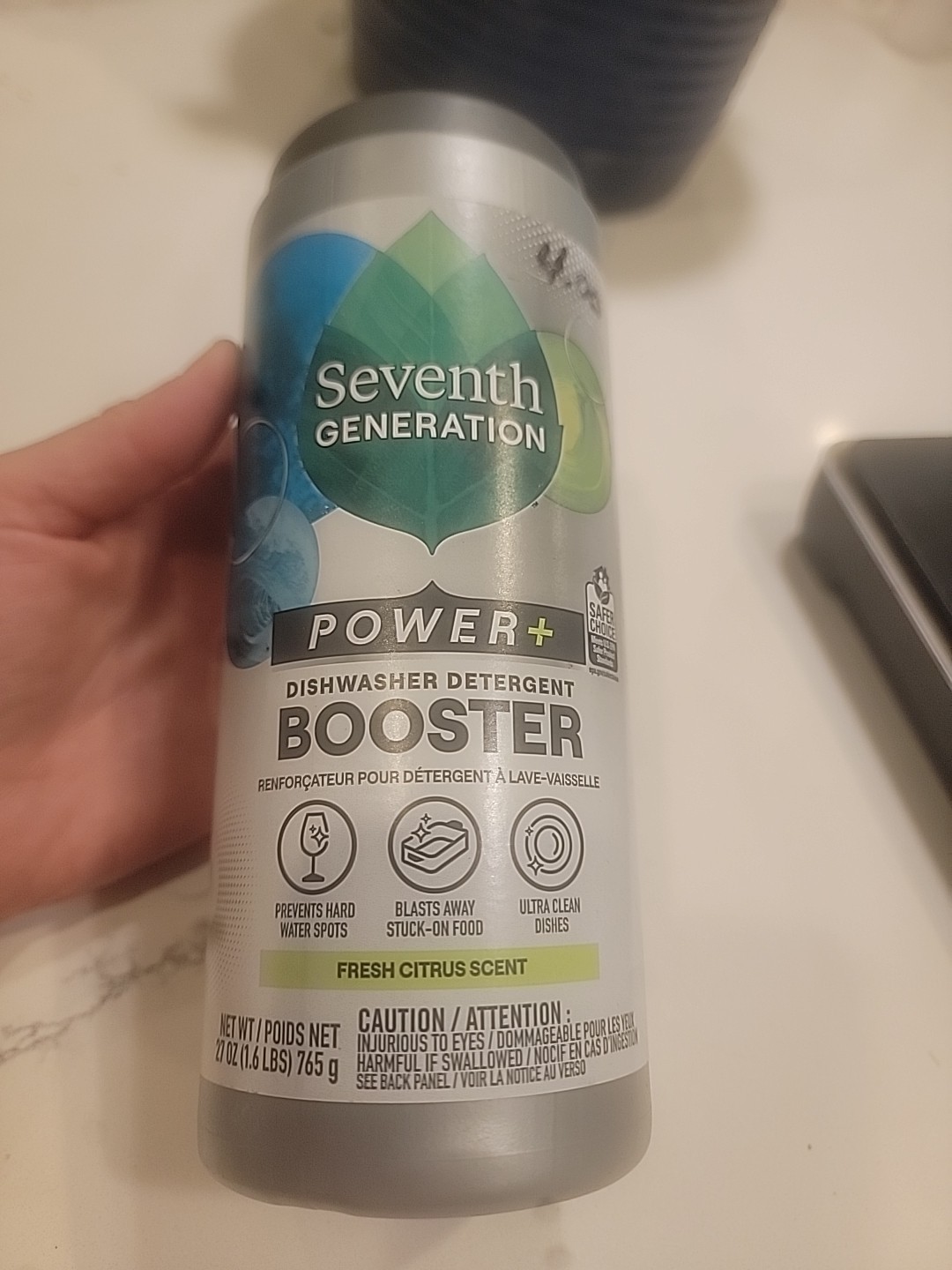 Power + Dishwasher Detergent Booster, Fresh Citrus , 1.6 lbs (765 g)