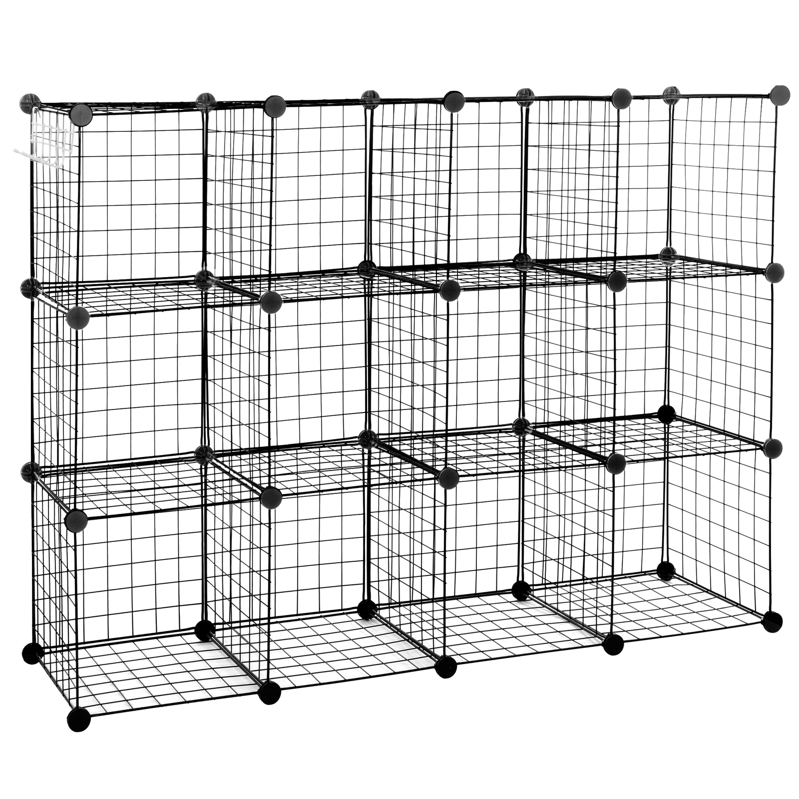 2X 12-Cube Storage Shelf Storage Bins Wire Cube Storage Organizer Modular