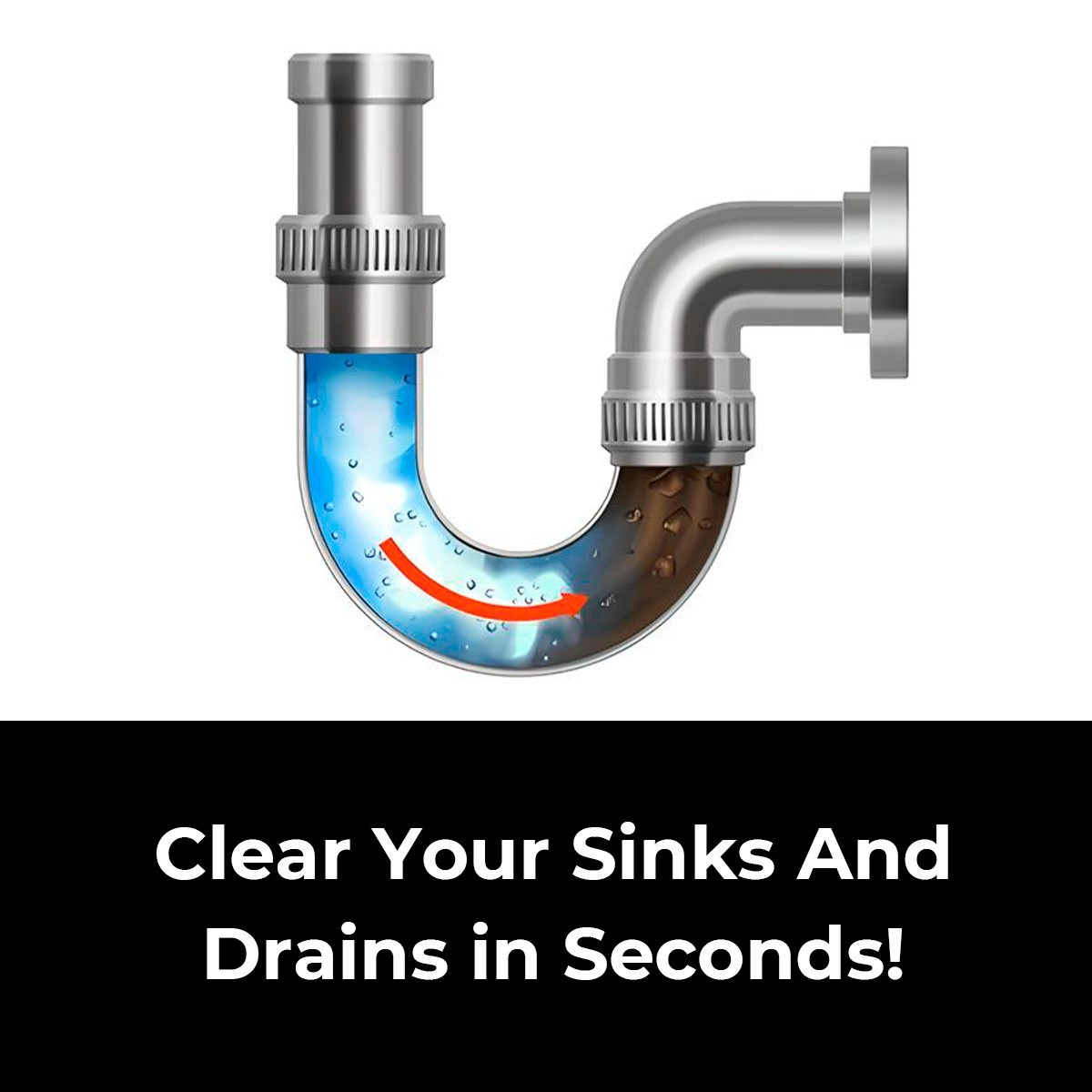 TurboClean Multi-Surface Powder Cleaner – Helps Reduce Buildup on Sinks, Drains