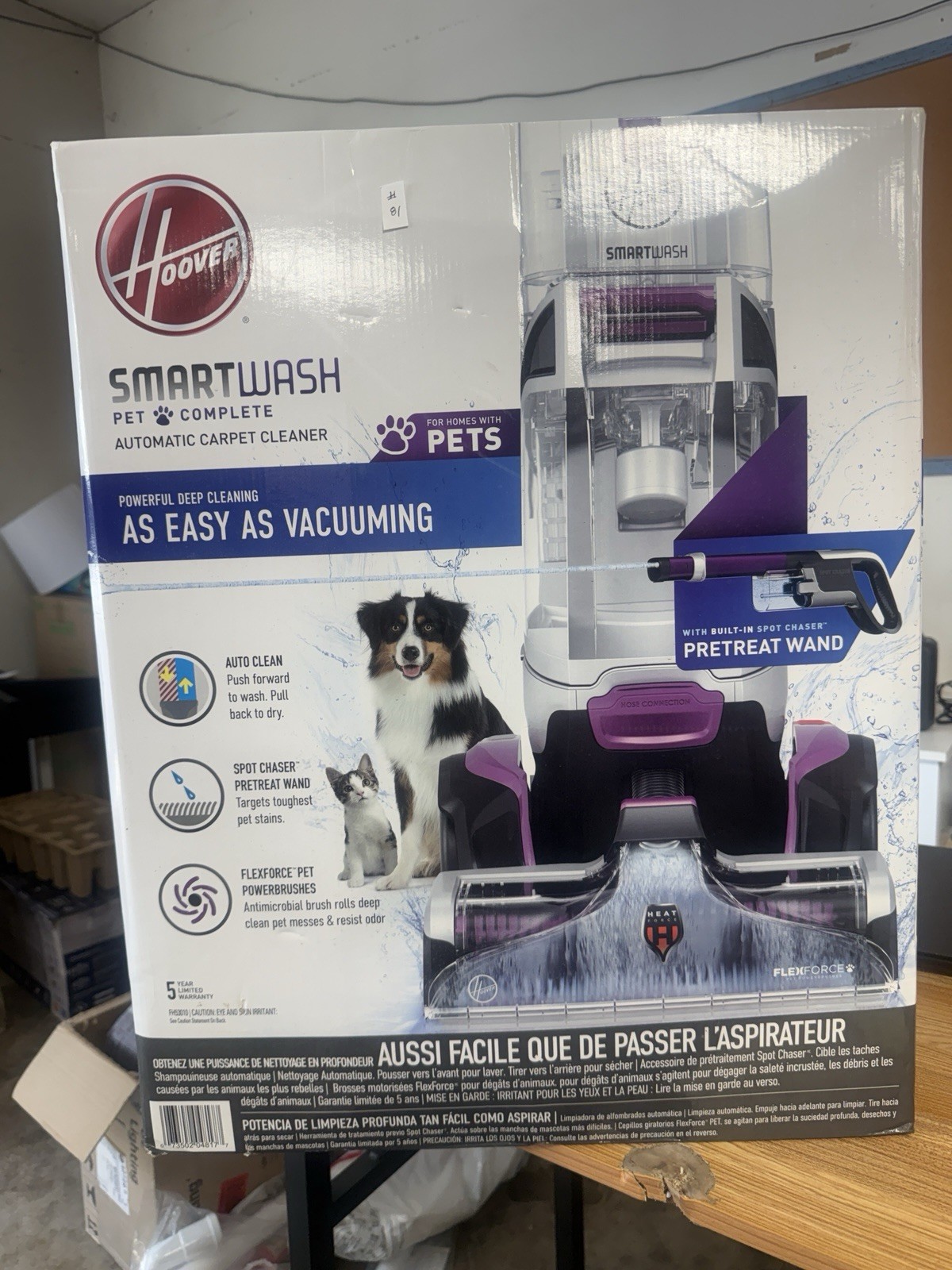 Hoover FH53010 Purple Upright Carpet Cleaner New In Box Stk#121