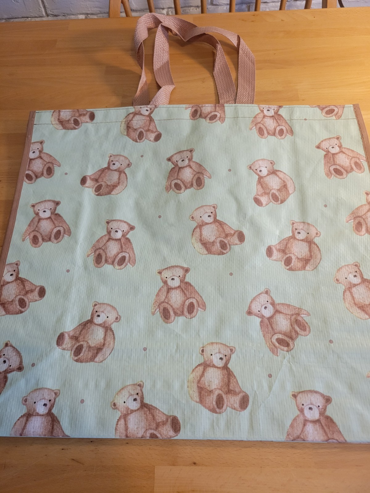NEW! Reusable Large shopping tote bag TEDDY 🧸 BEARS all over