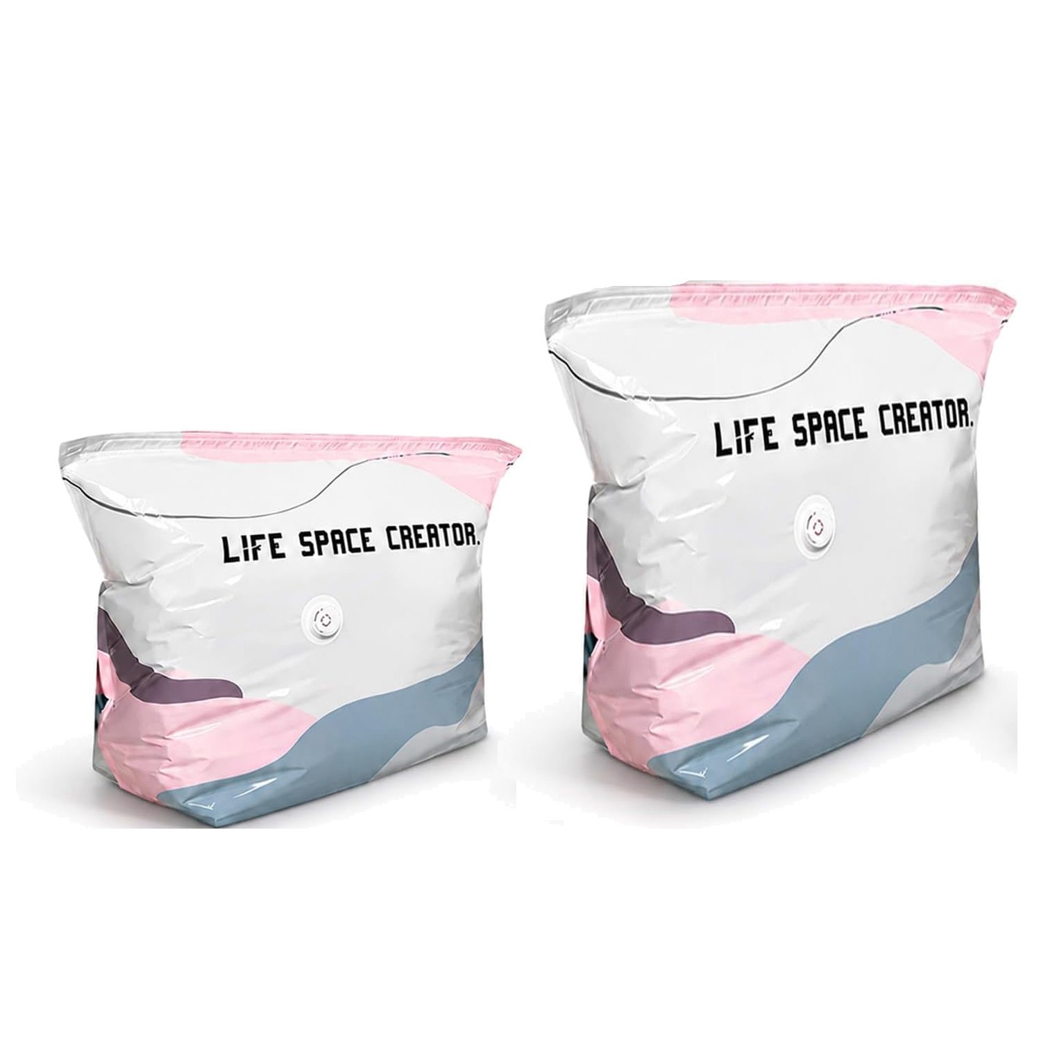 1/2Pcs No-Pump Vacuum Storage Bags Large Cube Space Saver Compression Bags USA