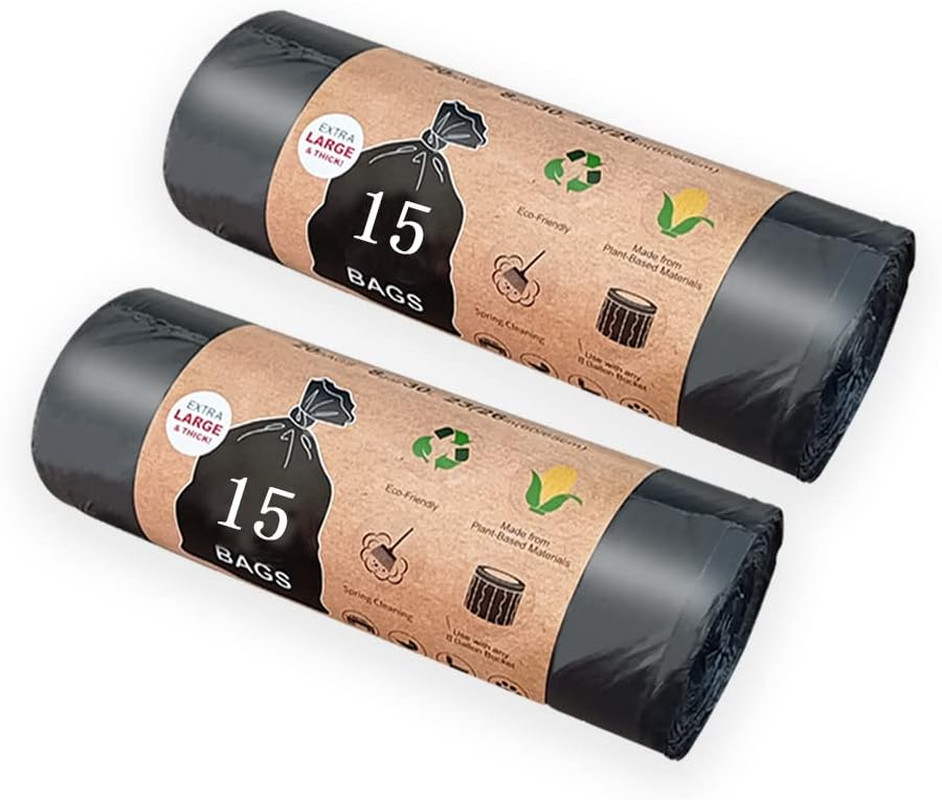 Portable Toilet Bags, 30 Count 8 Gallon Thickened Compostable Trash Bags, 5 G…
