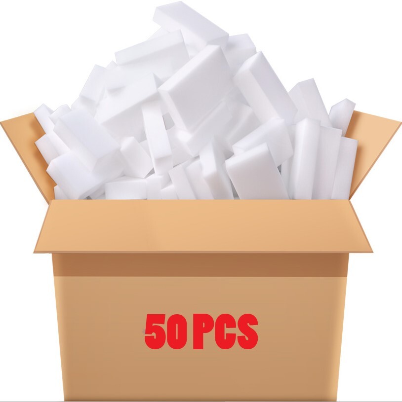 50 PCS Sponge Eraser BULK PACK Melamine Cleaning Foam 3/4″ Thick Kitchen Bath