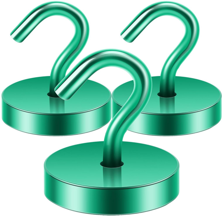 Extra Strong Magnetic Hooks 130 LBS 170 LBS Heavy Duty Gold Blue Purple Green