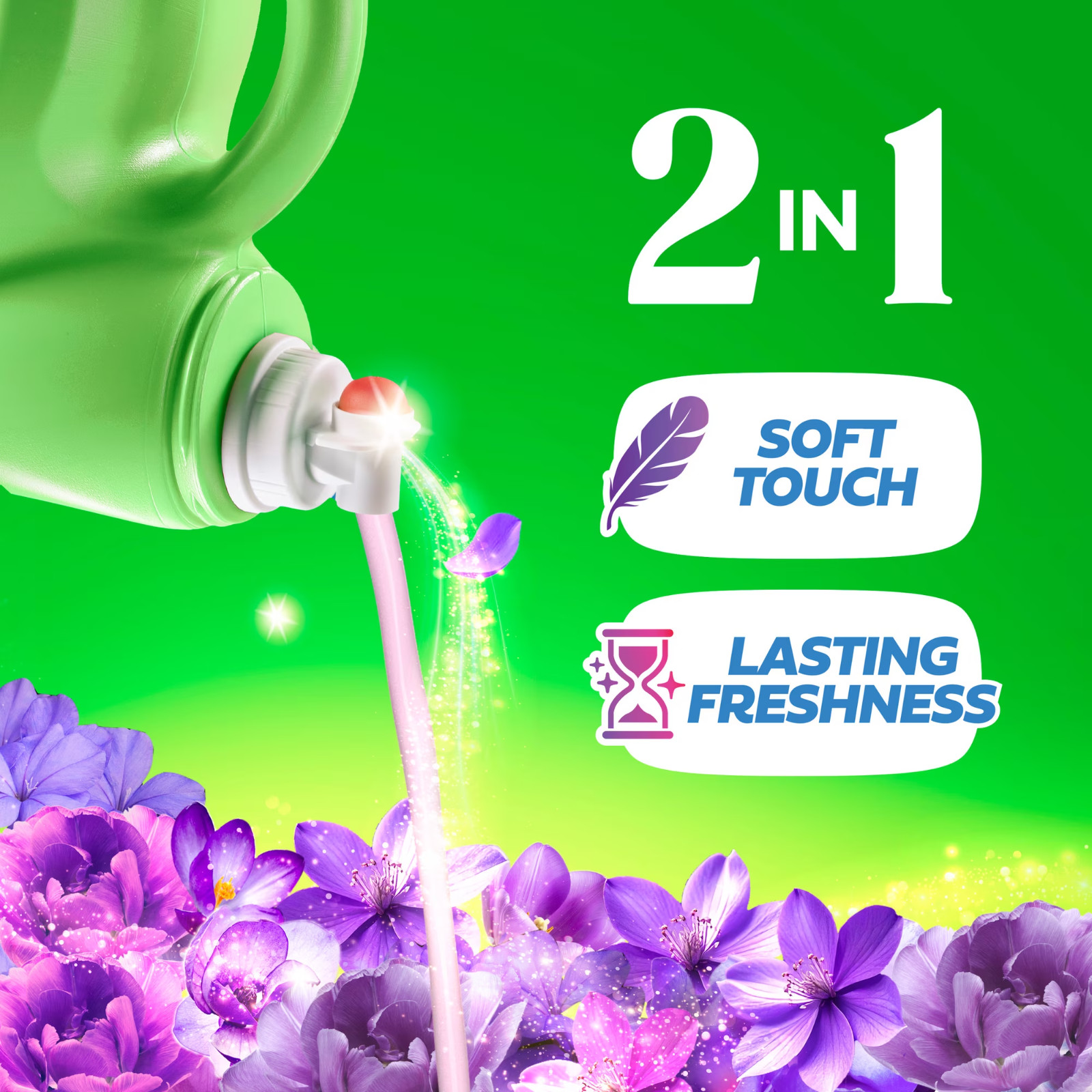 2PACK Gain Liquid Laundry Fabric Softener and Conditioner Moonlight Breeze 140fl