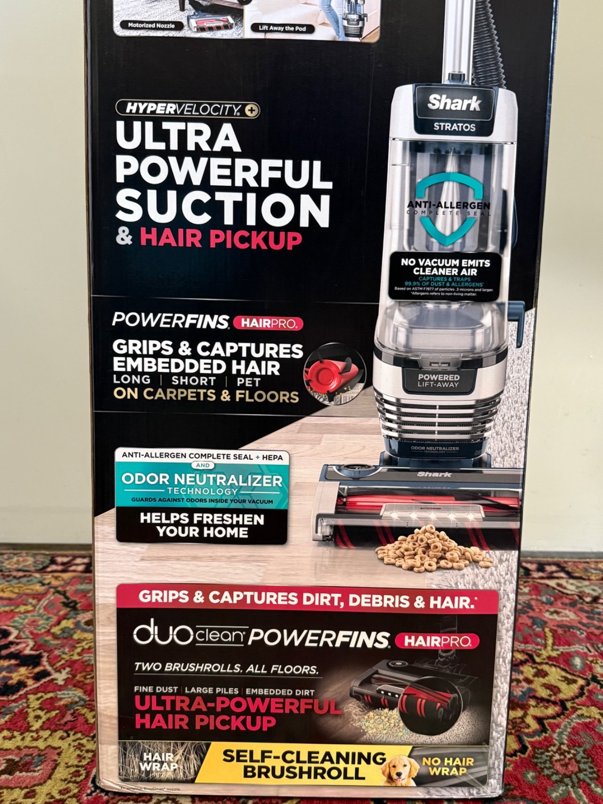 Shark Stratos TruePet Powered Lift-Away Upright Vacuum Cleaner – AZ3002