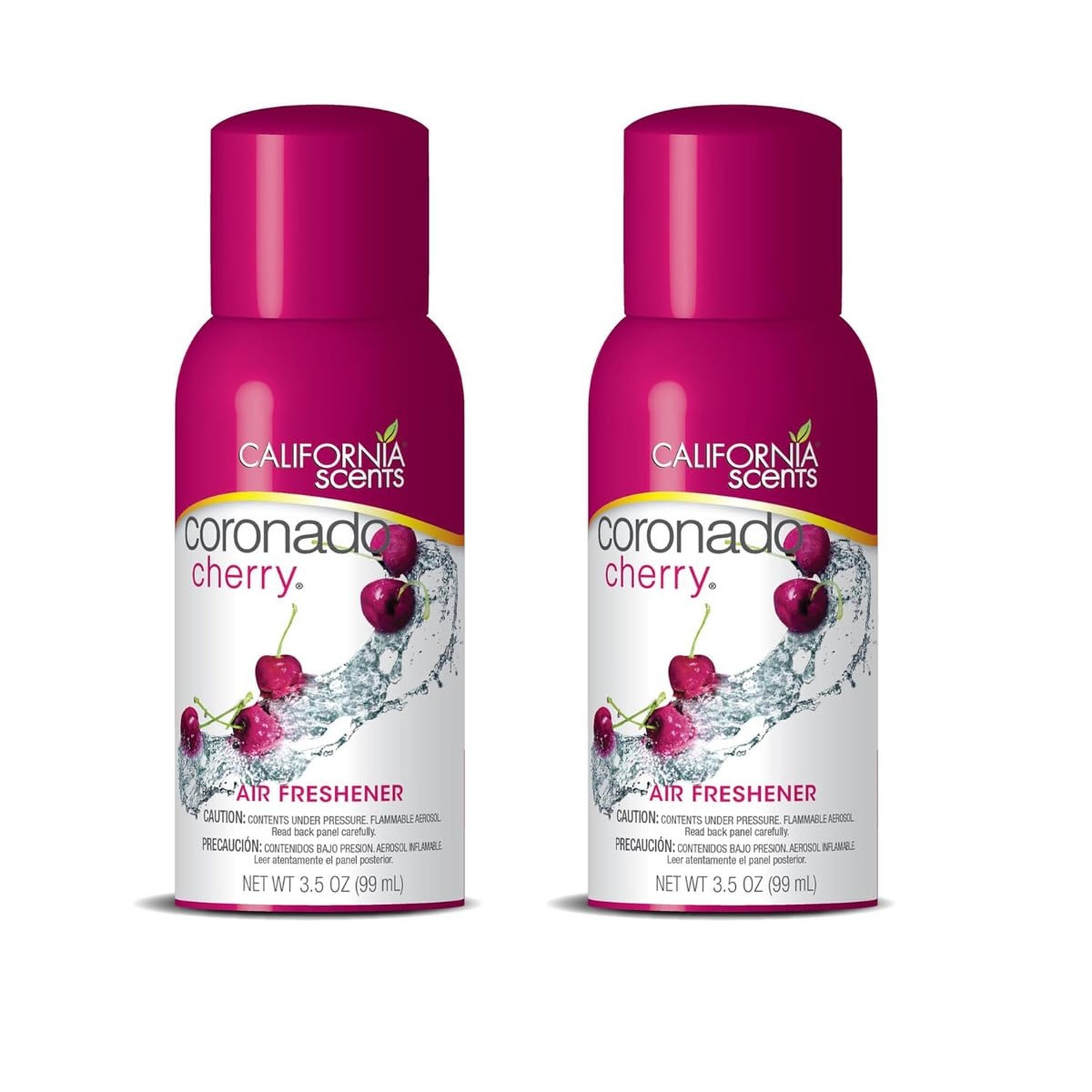 California Scents Air Freshener Spray 3.5oz, Coronado Cherry Scent (2 Packs, …