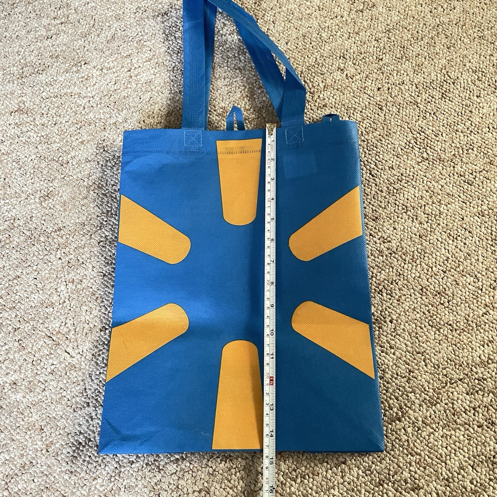 5 Pieces Walmart Reusable Shopping Bag Recycle Groceries Bag Blue