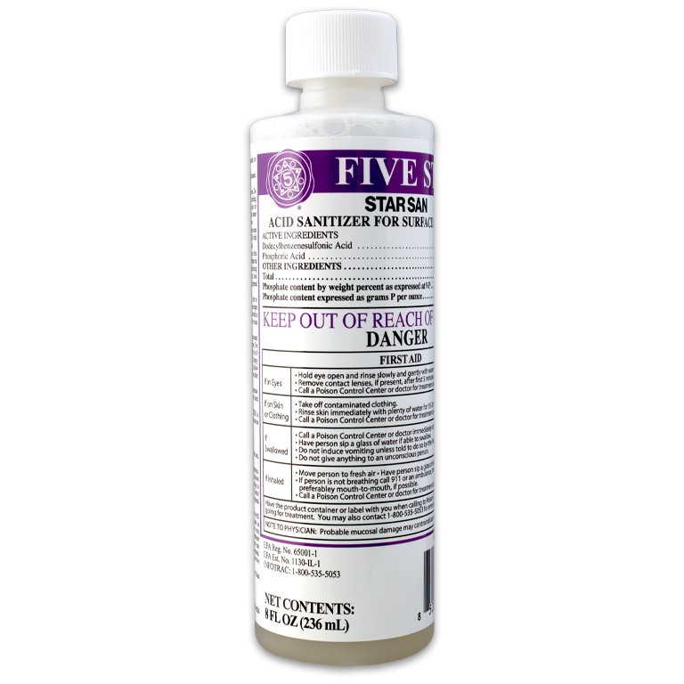 8oz. Star San Sanitizer / Cleaner, Brewing Sanitizer, Sanitizer, Star San