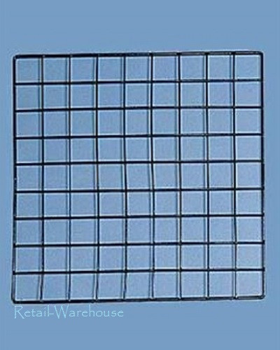 Set 10 Mini 14 x 14″ Black Wire Grid Storage Cube Closet Garage Organizer Panels