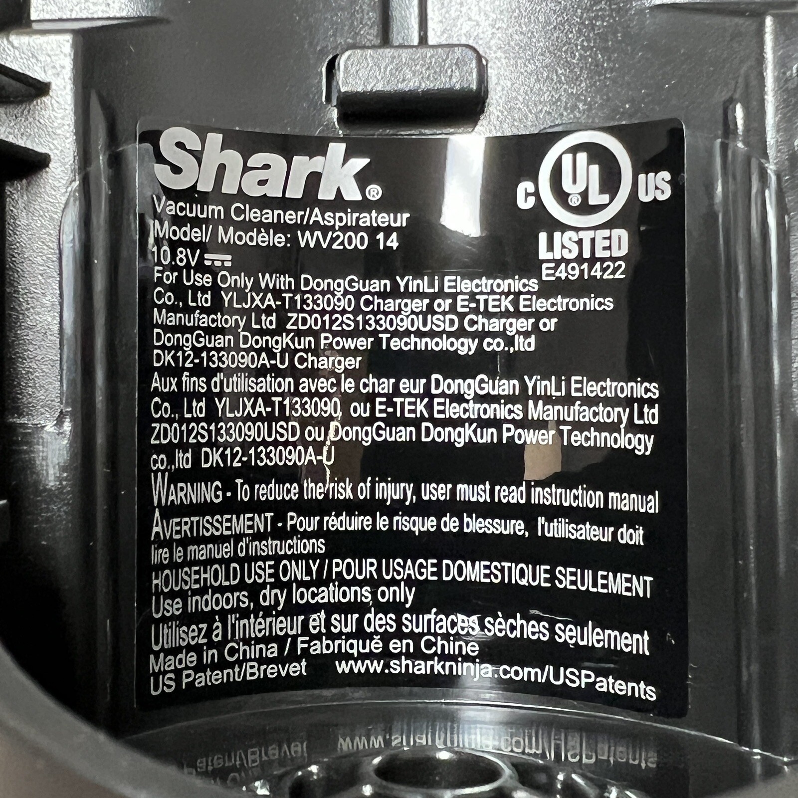 Shark Wandvac Handheld Vacuum Cleaner Main Motor Body Unit WV200 (NO BATTERY)
