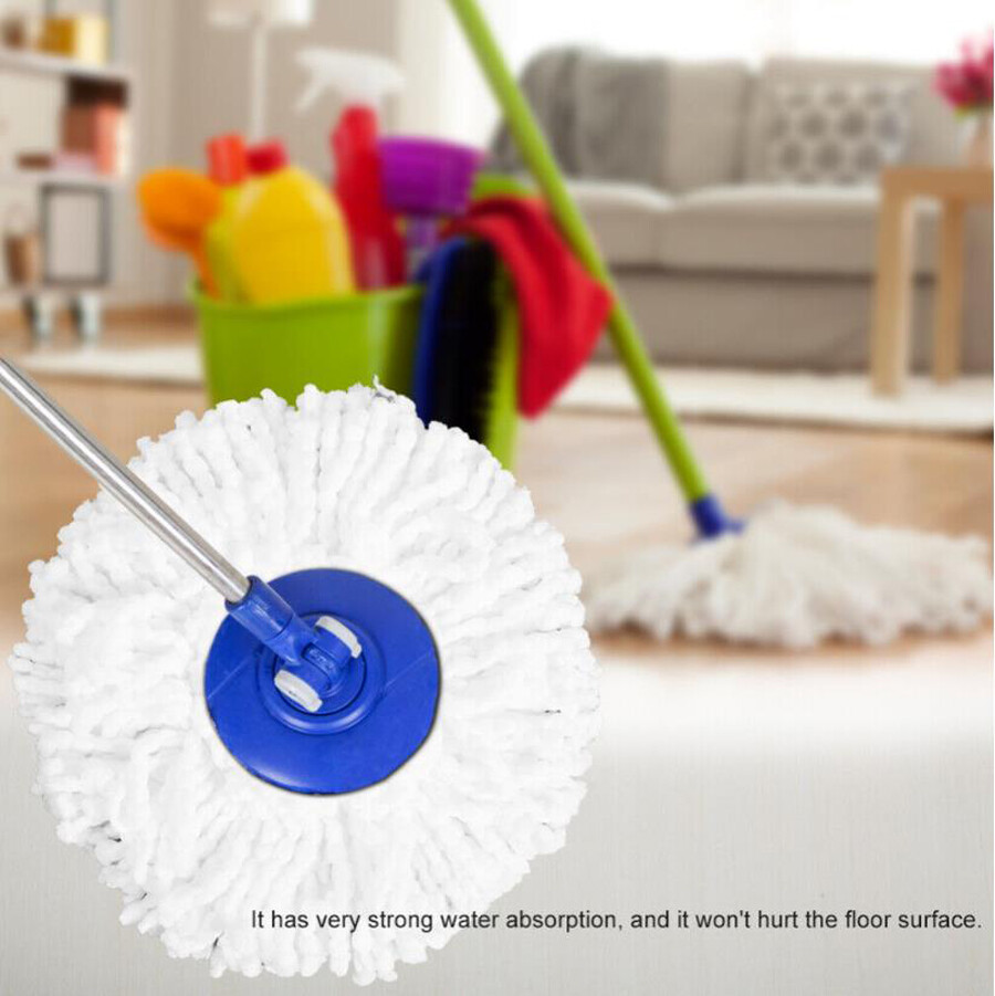 2-6 Pack Replacement Microfiber Mop Head Refill For Spin Mop 360° Easy Cleaning