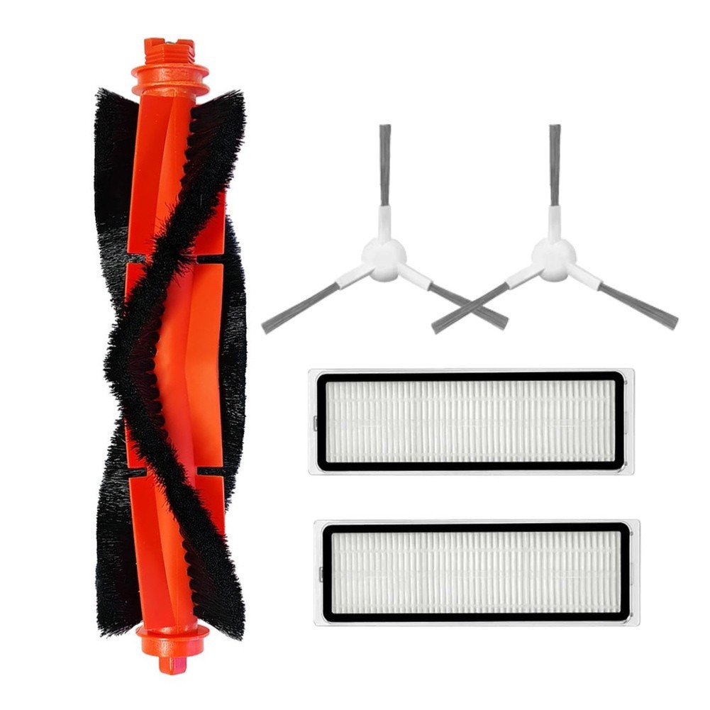 For Xiaomi S40C E101 Vacuum Cleaner Main Brush Side Brush and Filter Kit 1 Set