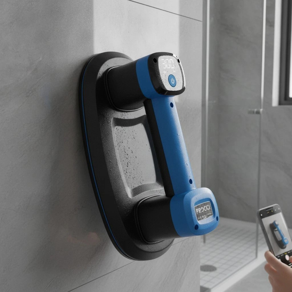 Electric Vacuum Lifter for Tiles, Glass & Marble – 12h Runtime, LCD Display