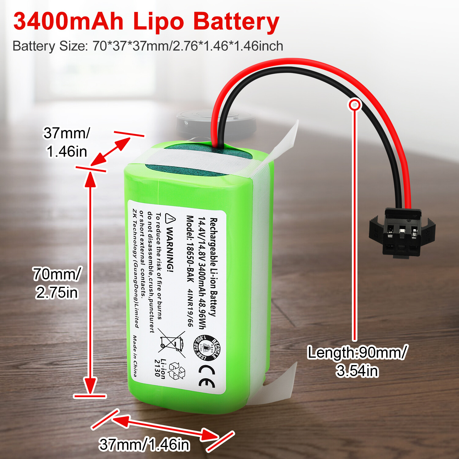 3400mAh Battery For Eufy RoboVac 11 11C 11S Max 12 15T 15C Max,25C,30,30C 35C