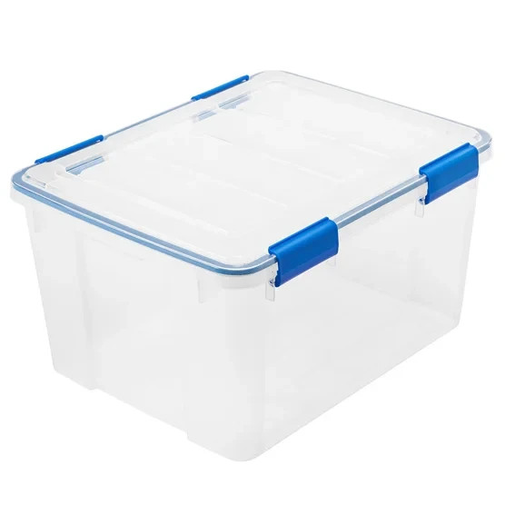 IRIS STORAGE CONTAINERS BINS TUBS BOX WEATHERTIGHT AIRTIGHT PET FOOD 44 QT 4 PK