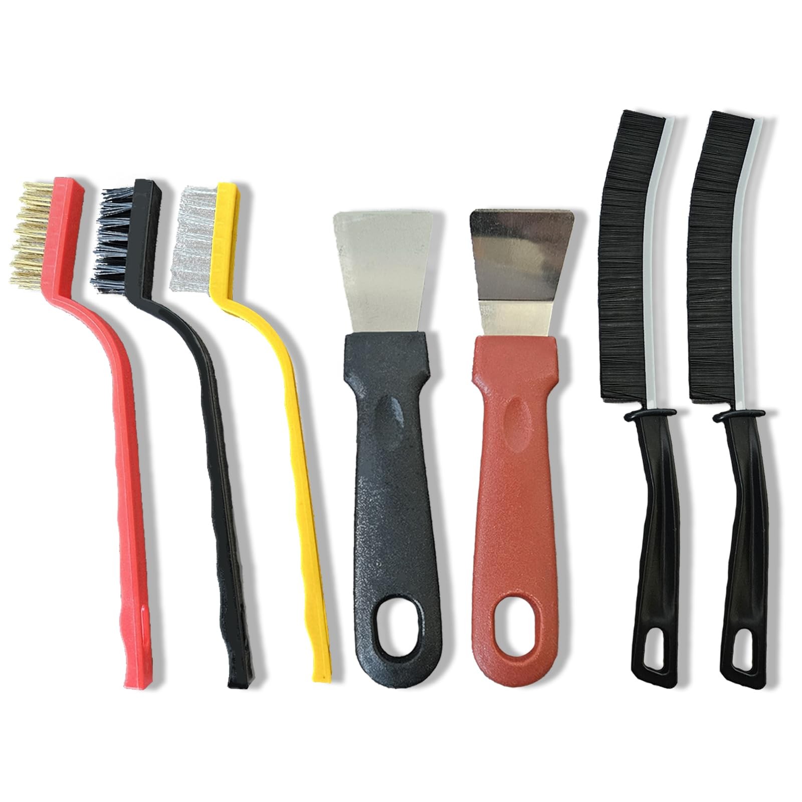 7 Pcs Multi-Purpose Crevice Cleaning Brush Tool for Stubborn Kitchen Grease S…