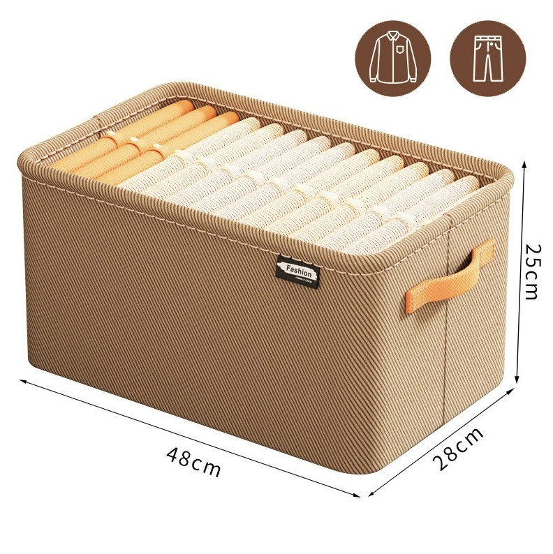 1pc Thick Clothes Organizer Box Pants Sweater Drawer Wardrobe Storage – NEW