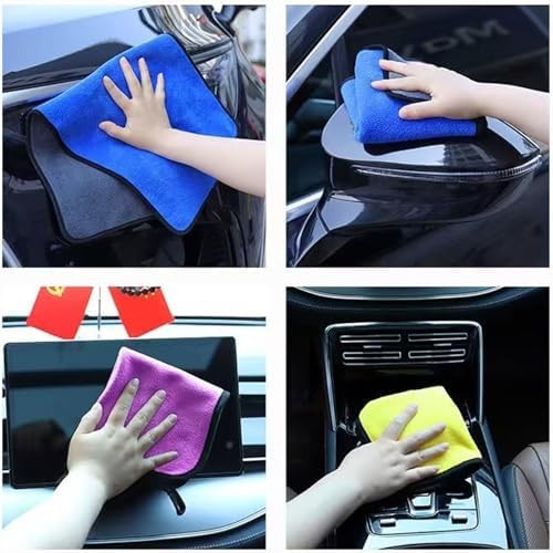 10 Pack Premium Microfiber Towels Coral velvet Washing and Detailing Towels for