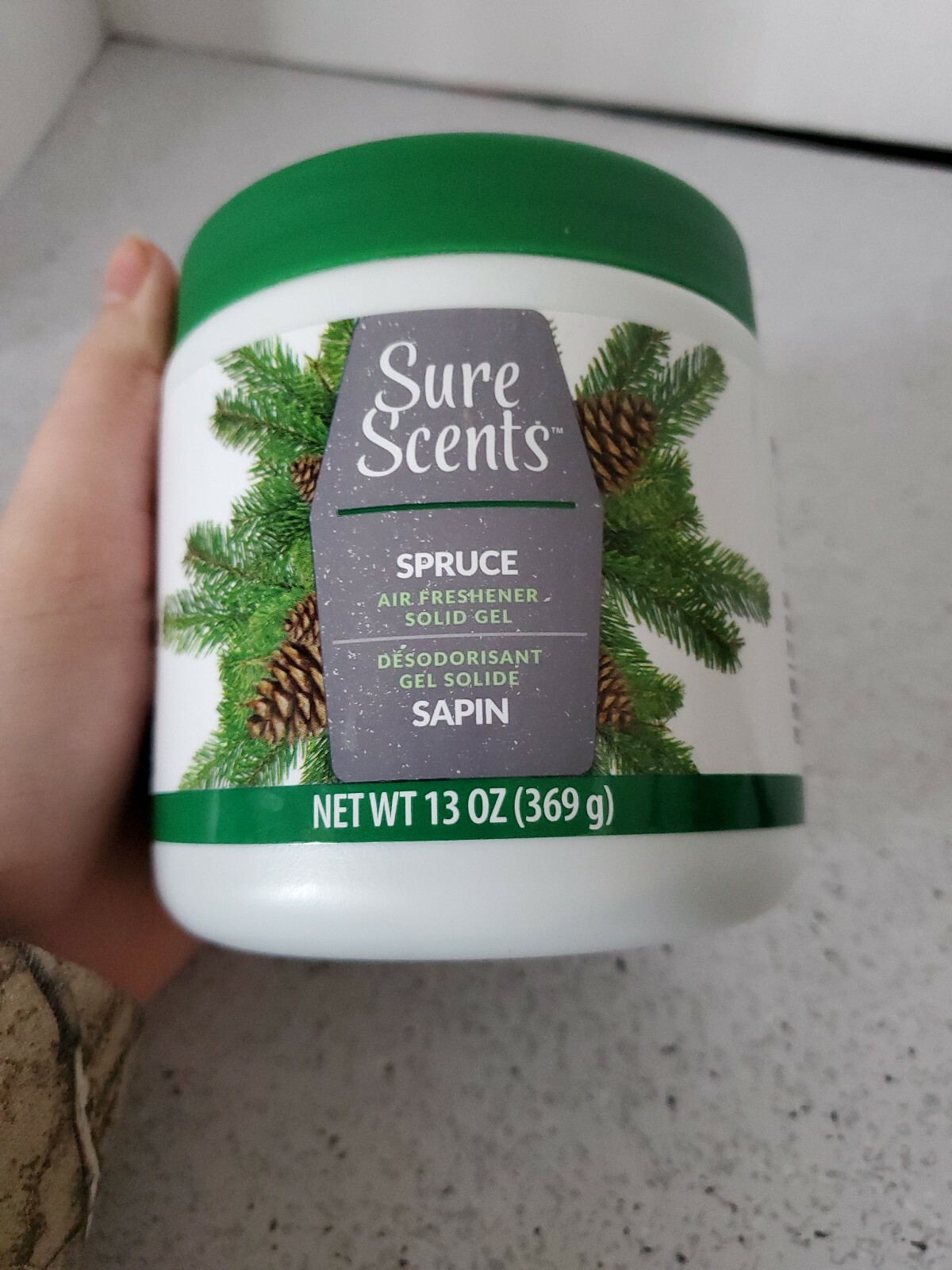 Sure Scents SPRUCE Solid Gel Air Freshener 13 Ounces